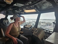 Heather thinking she is captain.
