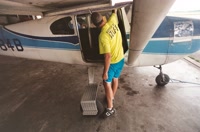 Highly capable and totally safe Cesna we took up to 10k feet.